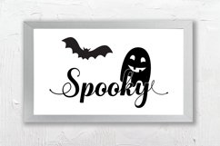 Spooky SVG. Farmhouse Halloween SVG. Halloween Sign Product Image 2