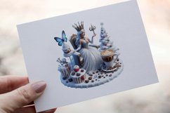 34 Snow Queen Watercolor Clipart PNG Sticker Bundle Product Image 2