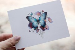 35 Watercolor Butterflies Clipart PNG Sticker Bundle Product Image 2