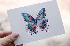 35 Watercolor Butterflies Clipart PNG Sticker Bundle Product Image 12