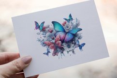 35 Watercolor Butterflies Clipart PNG Sticker Bundle Product Image 14