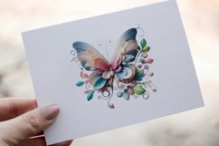 35 Watercolor Butterflies Clipart PNG Sticker Bundle Product Image 17