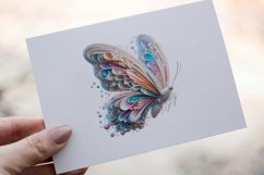 35 Watercolor Butterflies Clipart PNG Sticker Bundle Product Image 18