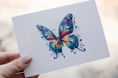 35 Watercolor Butterflies Clipart PNG Sticker Bundle Product Image 19