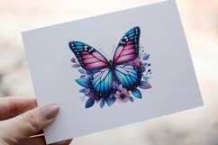 35 Watercolor Butterflies Clipart PNG Sticker Bundle Product Image 9