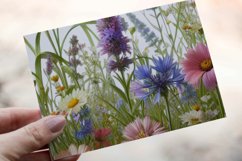 30 Watercolor Meadow Wildflowers Clipart PNG Sticker Bundle Product Image 2