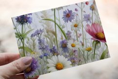 30 Watercolor Meadow Wildflowers Clipart PNG Sticker Bundle Product Image 12