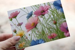 30 Watercolor Meadow Wildflowers Clipart PNG Sticker Bundle Product Image 13