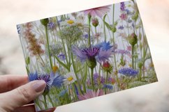 30 Watercolor Meadow Wildflowers Clipart PNG Sticker Bundle Product Image 15