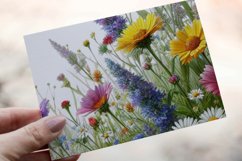 30 Watercolor Meadow Wildflowers Clipart PNG Sticker Bundle Product Image 17