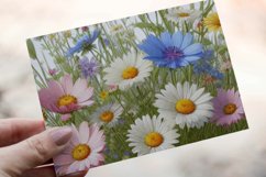 30 Watercolor Meadow Wildflowers Clipart PNG Sticker Bundle Product Image 8