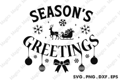 Season s Greetings SVG, Christmas Design Product Image 1