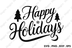 Happy Holidays SVG, Christmas Design Product Image 1