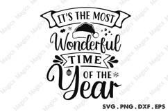 It s The Most Wonderful Time Of The Year SVG, Christmas Product Image 1