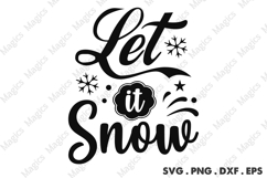 Let It Snow SVG, Christmas Design Product Image 1