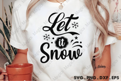 Let It Snow SVG, Christmas Design Product Image 2
