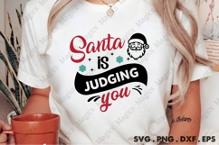 Santa Is Judging You, Christmas Quotes SVG Product Image 2