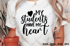 My Students Have My Heart Svg Product Image 1