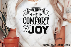 Good Tidings Of Comfort And Joy SVG, Christmas Design Product Image 2