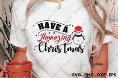 Have a Llamazing Christmas, Christmas Quotes SVG Product Image 2