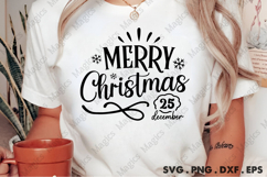 Merry Christmas 25 December SVG, Christmas Design Product Image 2