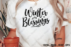 Winter Blessings SVG, Christmas Design Product Image 2