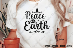 Peace On Earth SVG, Christmas Design Product Image 2