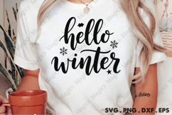 Hello Winter SVG, Christmas Design Product Image 2