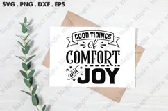 Good Tidings Of Comfort And Joy SVG, Christmas Design Product Image 3