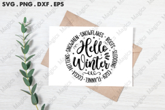 Hello Winter SVG, Christmas Design Product Image 3