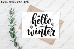 Hello Winter SVG, Christmas Design Product Image 3