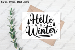 Hello Winter SVG, Christmas Design Product Image 3