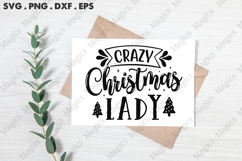 Crazy Christmas Lady SVG, Christmas Design Product Image 3