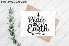 Peace On Earth SVG, Christmas Design Product Image 3