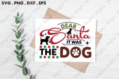Dear Santa It Was The Dog, Christmas Quotes SVG Product Image 3