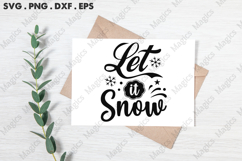 Let It Snow SVG, Christmas Design Product Image 3