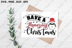 Have a Llamazing Christmas, Christmas Quotes SVG Product Image 3