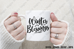 Winter Blessings SVG, Christmas Design Product Image 4