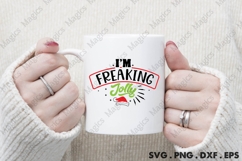 I m Freaking Jolly, Christmas Quotes SVG Product Image 4