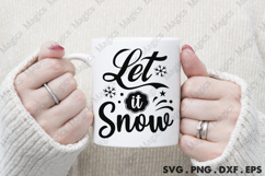 Let It Snow SVG, Christmas Design Product Image 4