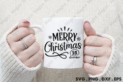 Merry Christmas 25 December SVG, Christmas Design Product Image 4