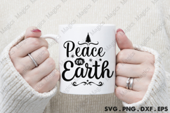 Peace On Earth SVG, Christmas Design Product Image 4