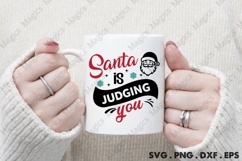 Santa Is Judging You, Christmas Quotes SVG Product Image 4