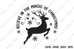 Believe In The Magic Of Christmas Svg | Christmas Svg Design Product Image 1