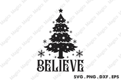 Believe Svg | Christmas Svg Design Product Image 1