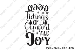 Good Tidings Of Comfort And Joy Svg | Christmas Svg Design Product Image 1