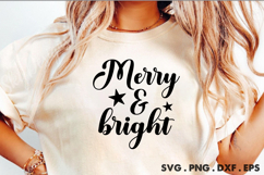 Merry &amp; Bright svg Product Image 1