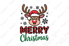 Reindeer Merry Christmas PNG Clipart Product Image 1