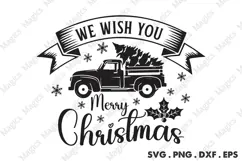 We Wish You Merry Christmas Svg | Christmas Svg Design Product Image 1