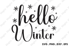 Hello Winter Svg | Christmas Svg Design Product Image 1